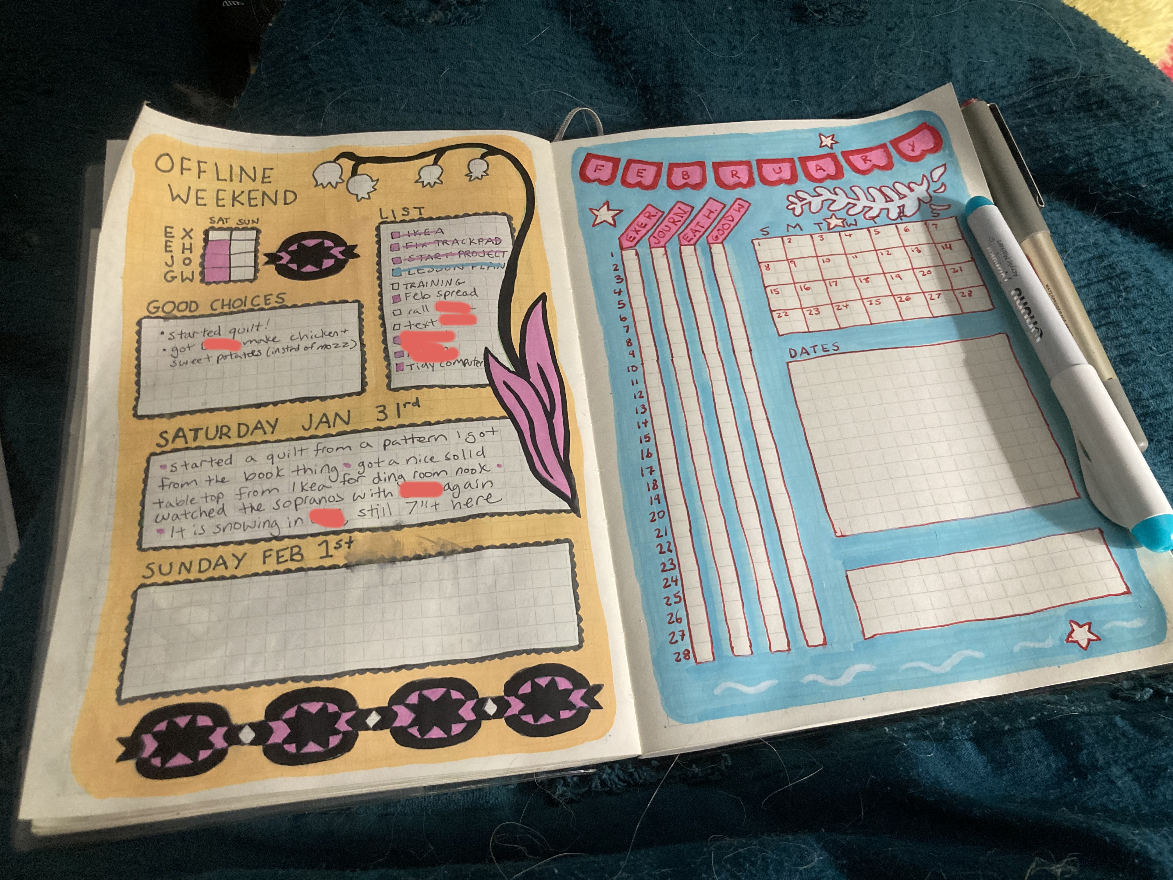 journal spreads